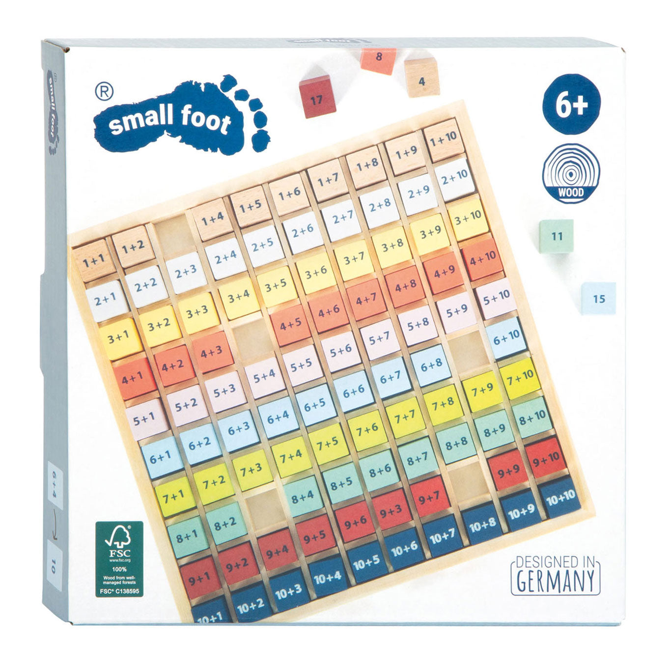 Small Foot - houten rekenbord optellen kleur, 100dlg.