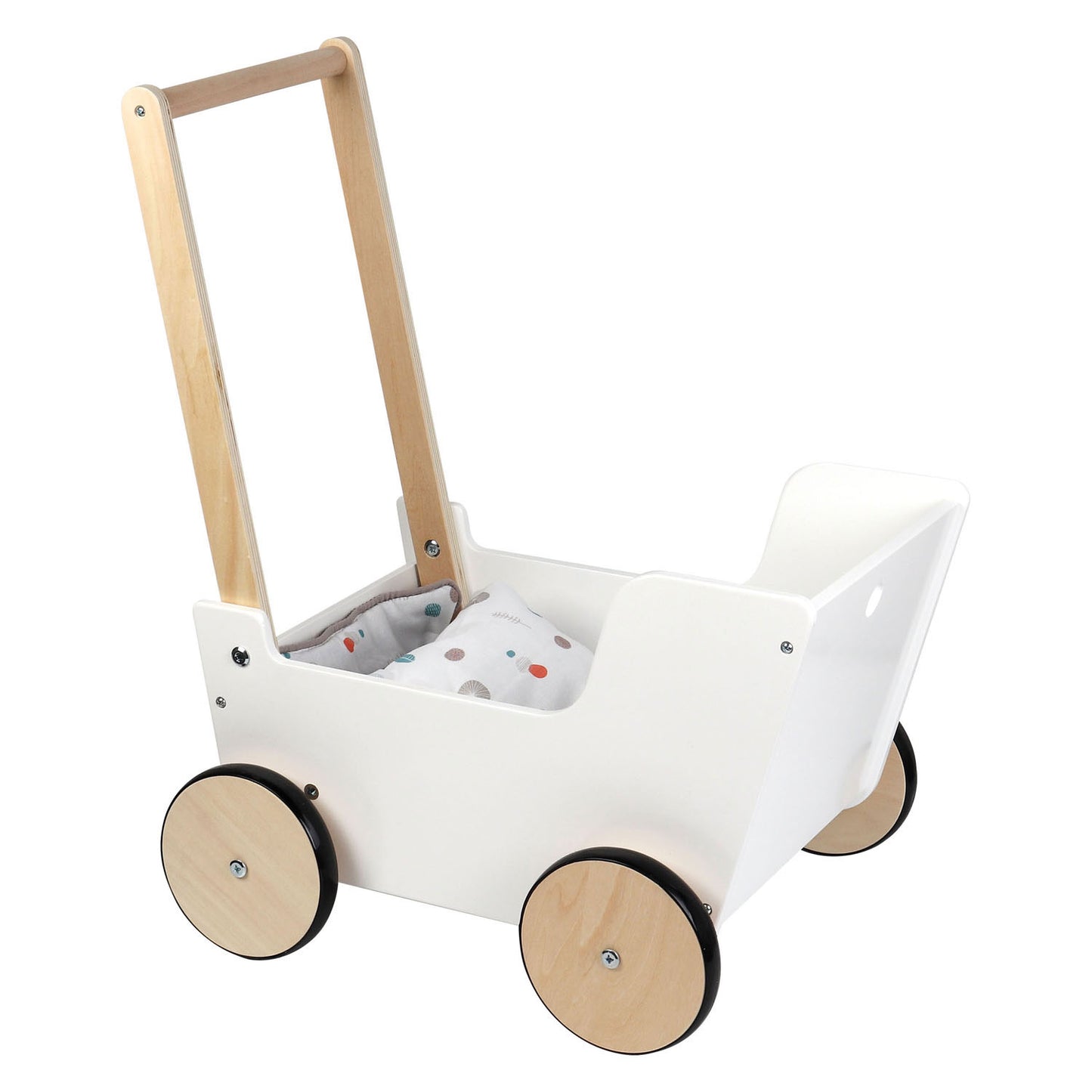 Small Foot - houten duwpoppenwagen little button