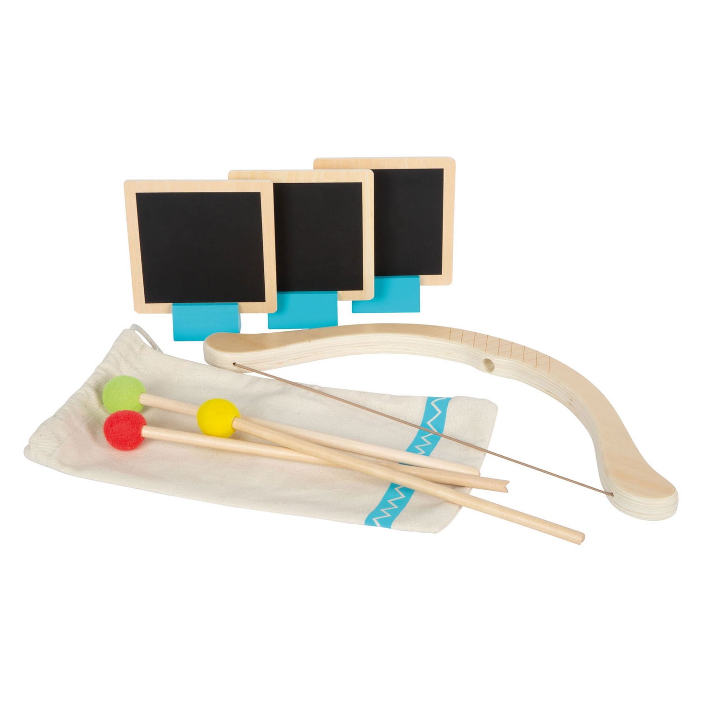 Small Foot - houten pijl en boog active speelset, 8dlg.