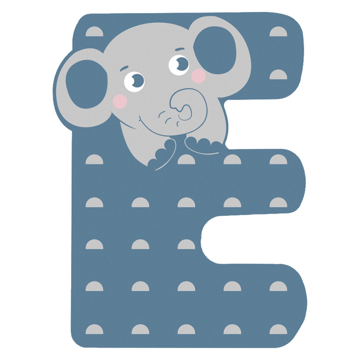 Small Foot - houten dieren kinderletter - e
