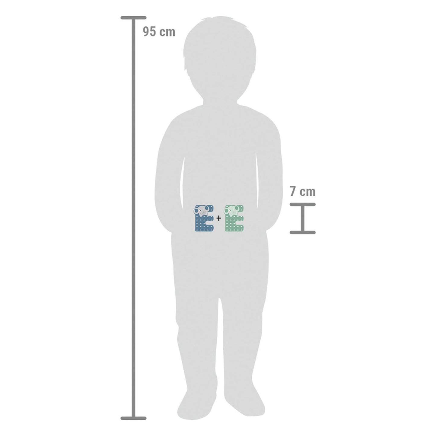 Small Foot - houten dieren kinderletter - e