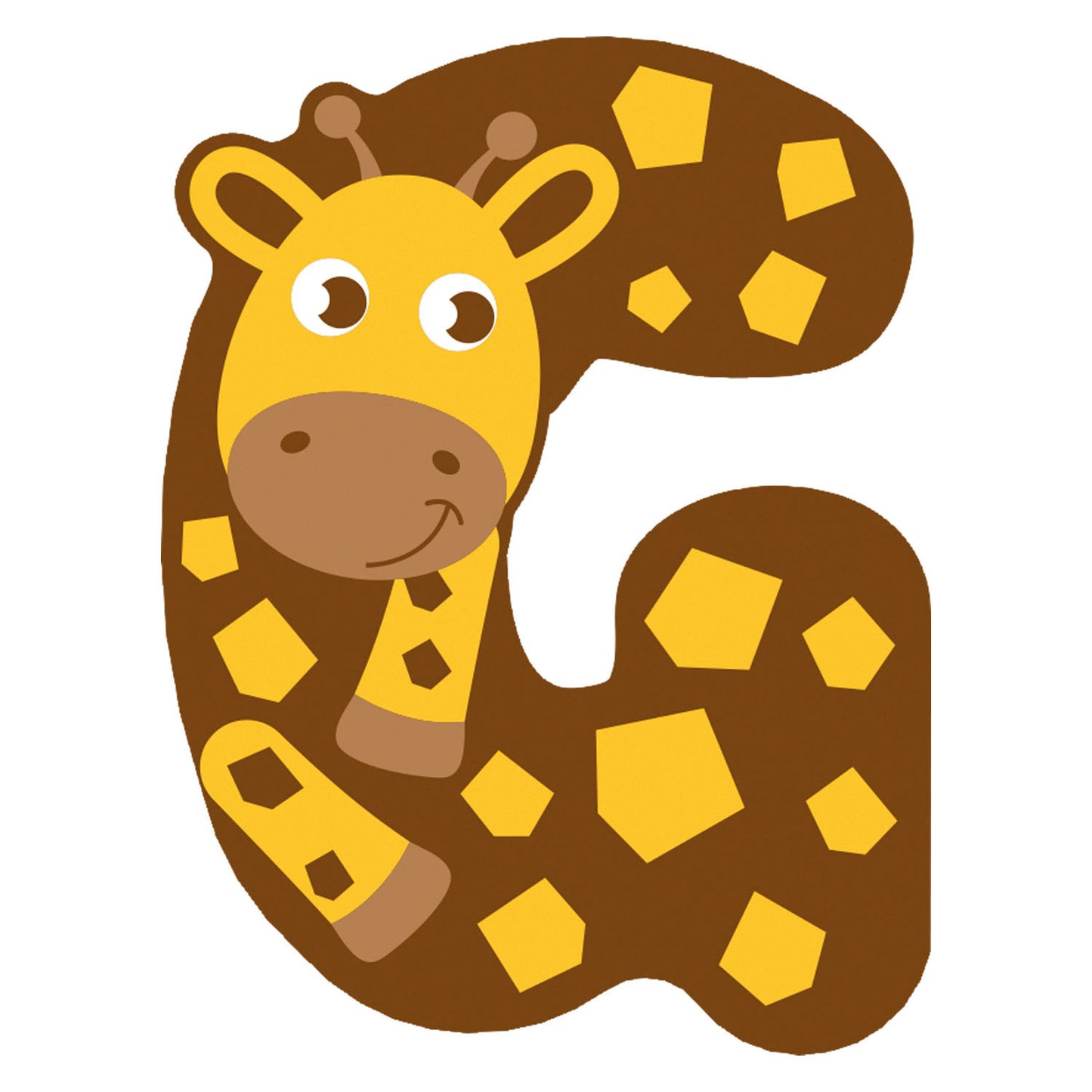 Small Foot - houten dieren kinderletter - g