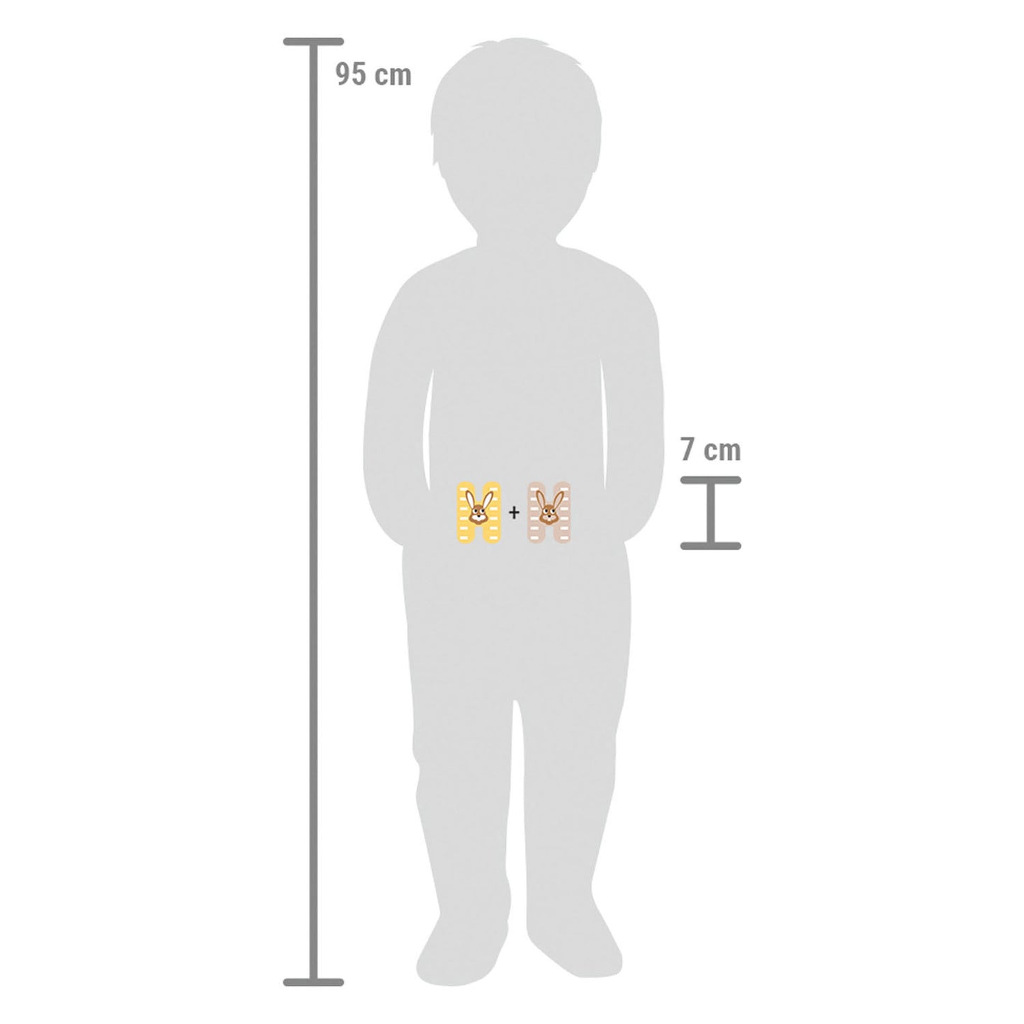 Small Foot - houten dieren kinderletter - h