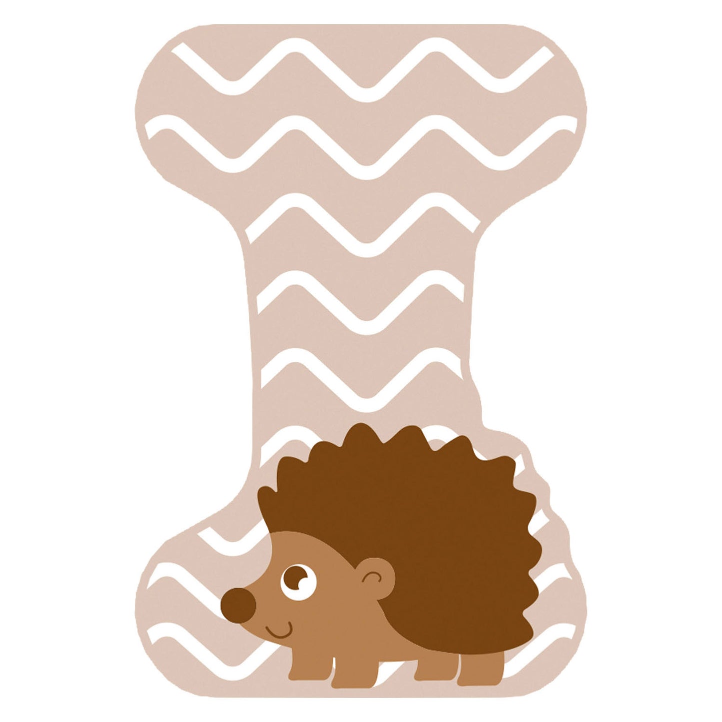 Small Foot - houten dieren kinderletter - i