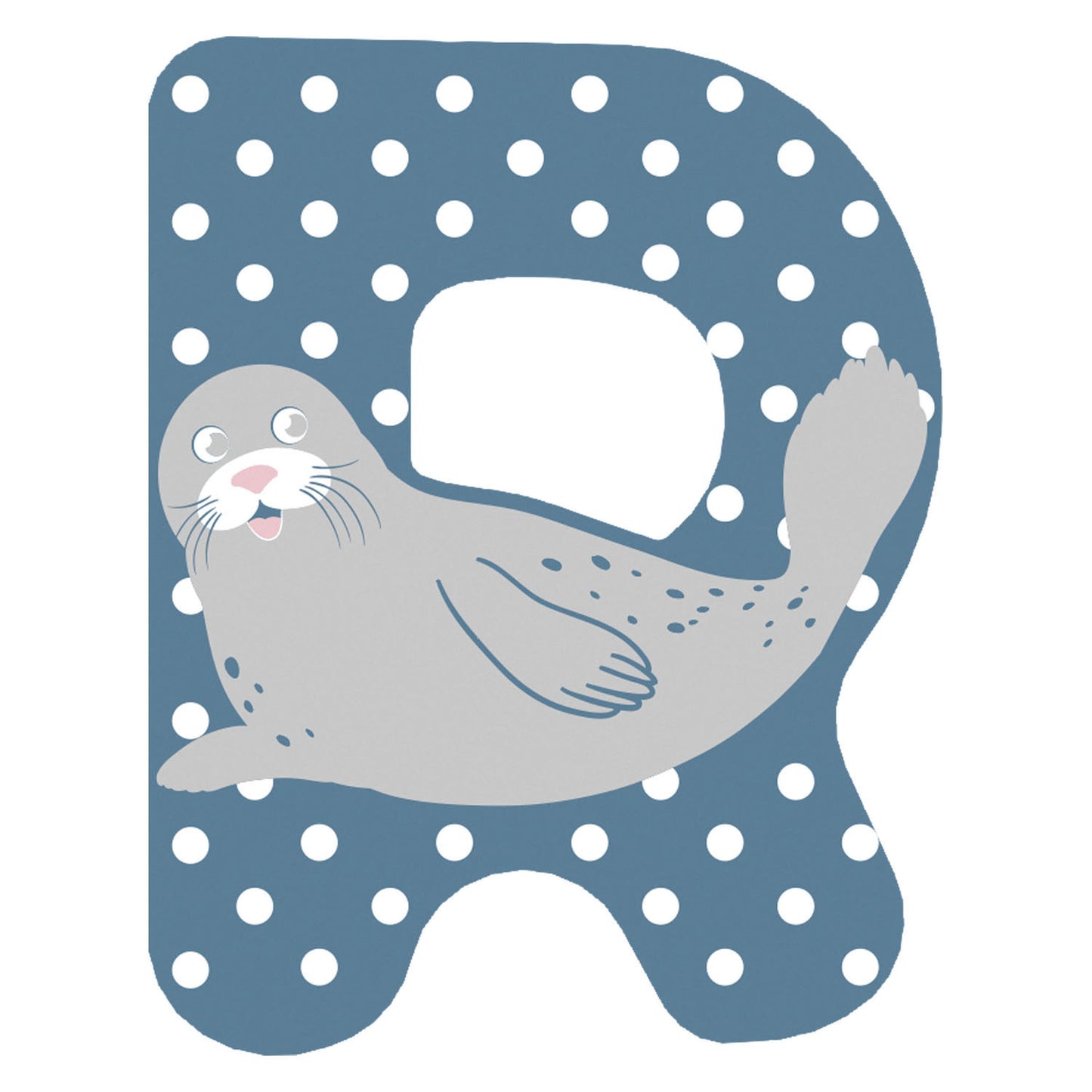 Small Foot - houten dieren kinderletter - r