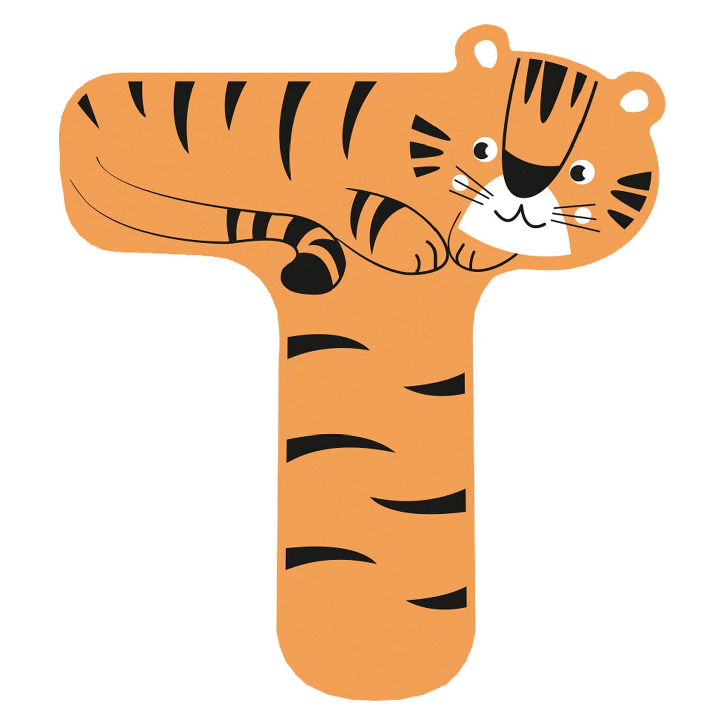 Small Foot - houten dieren kinderletter - t