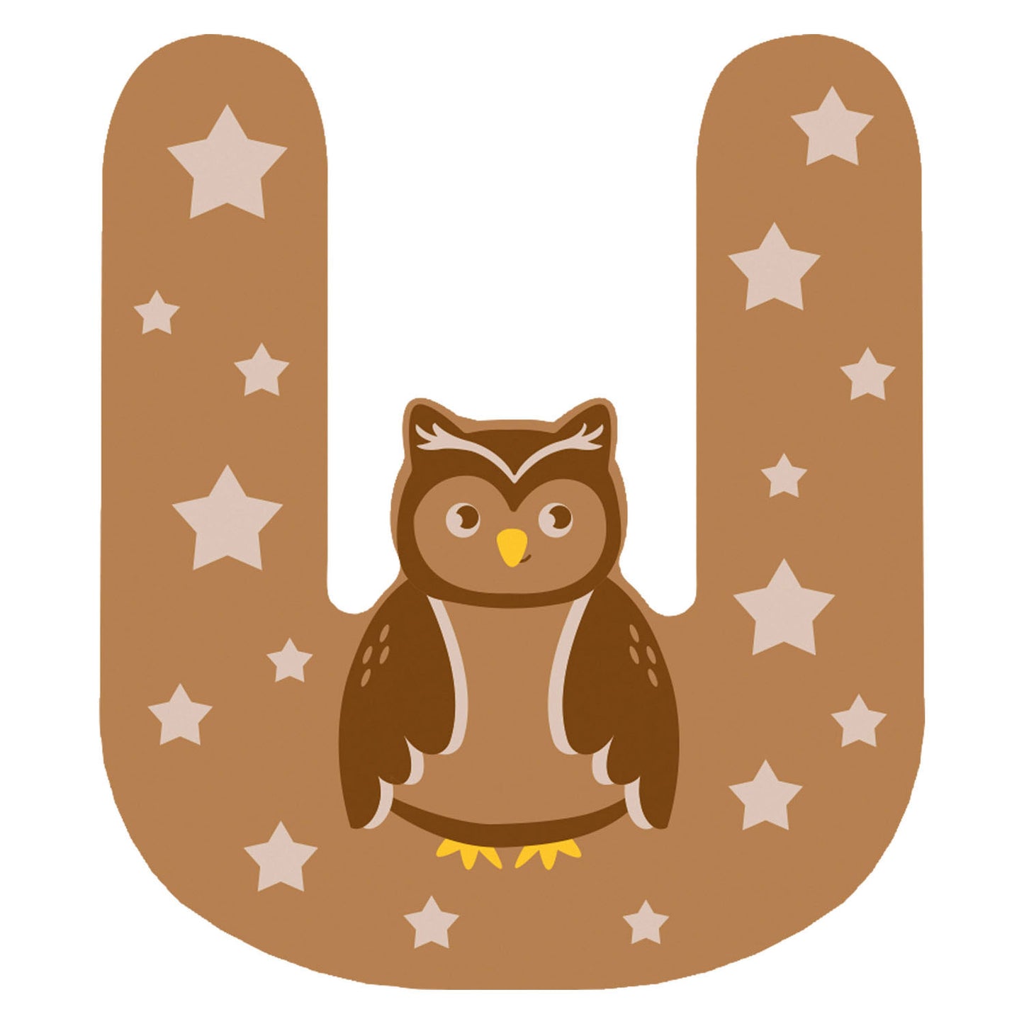 Small Foot - houten dieren kinderletter - u