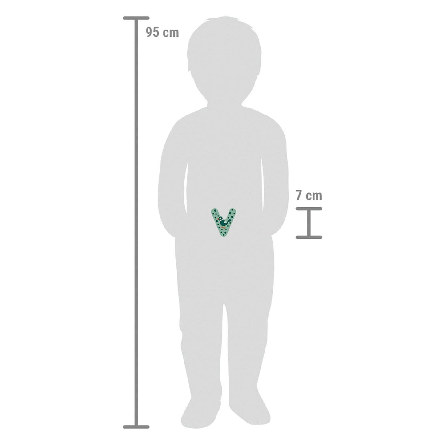 Small Foot - houten dieren kinderletter - v