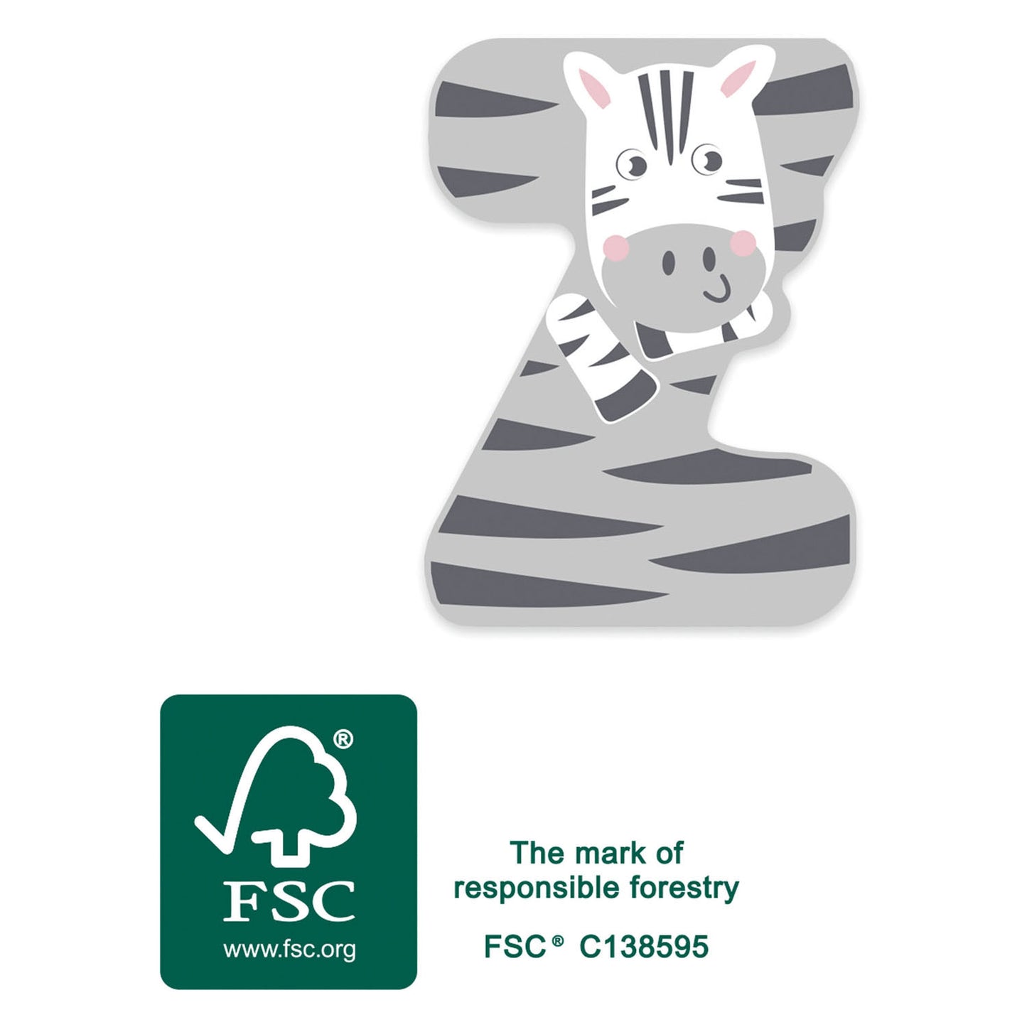 Small Foot - houten dieren kinderletter - z