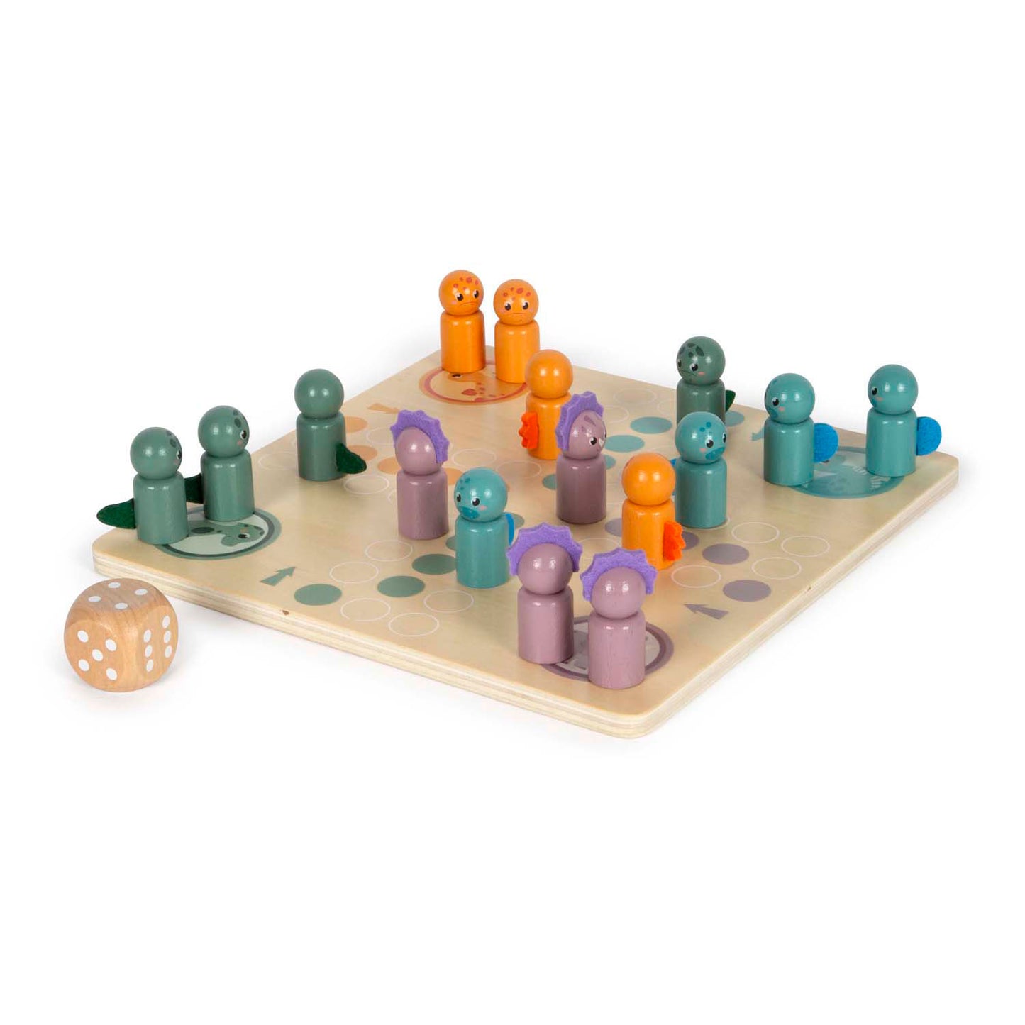 Small Foot - houten ludospel dino