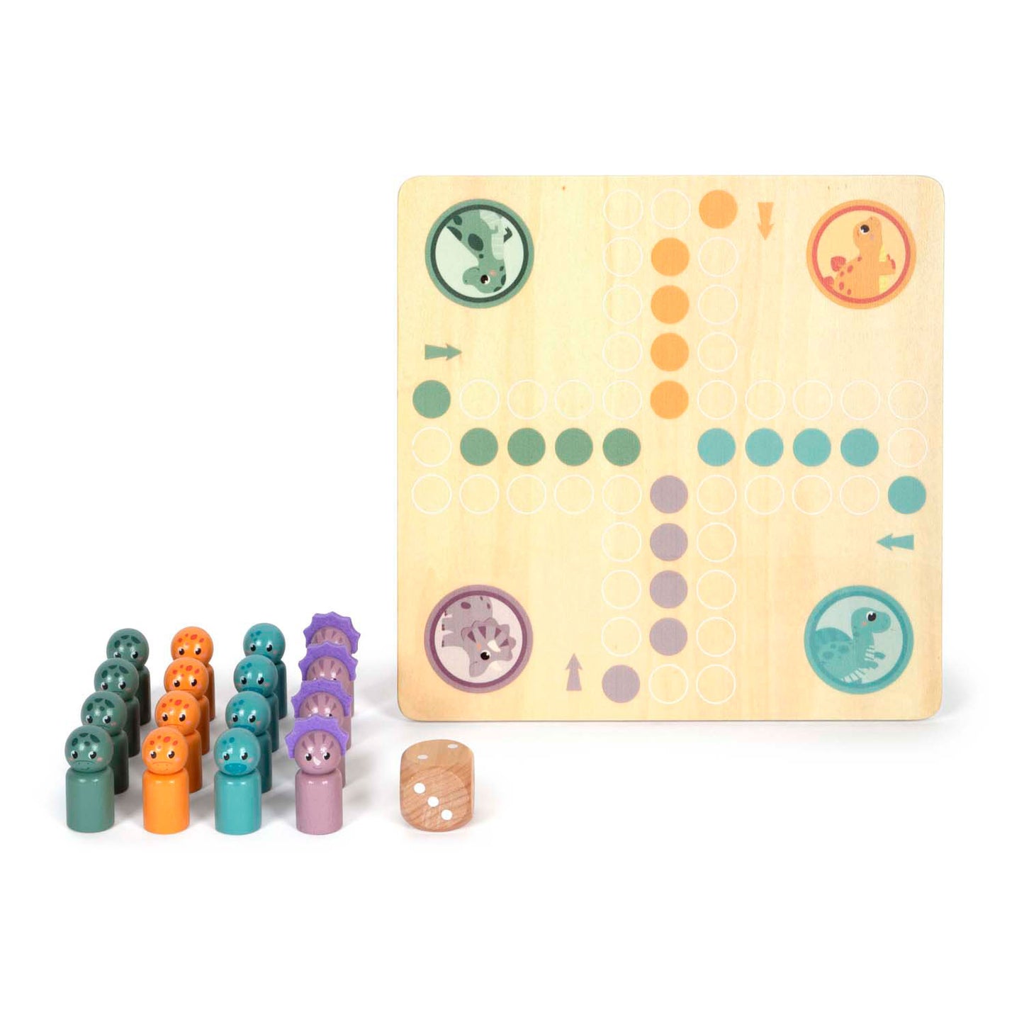 Small Foot - houten ludospel dino