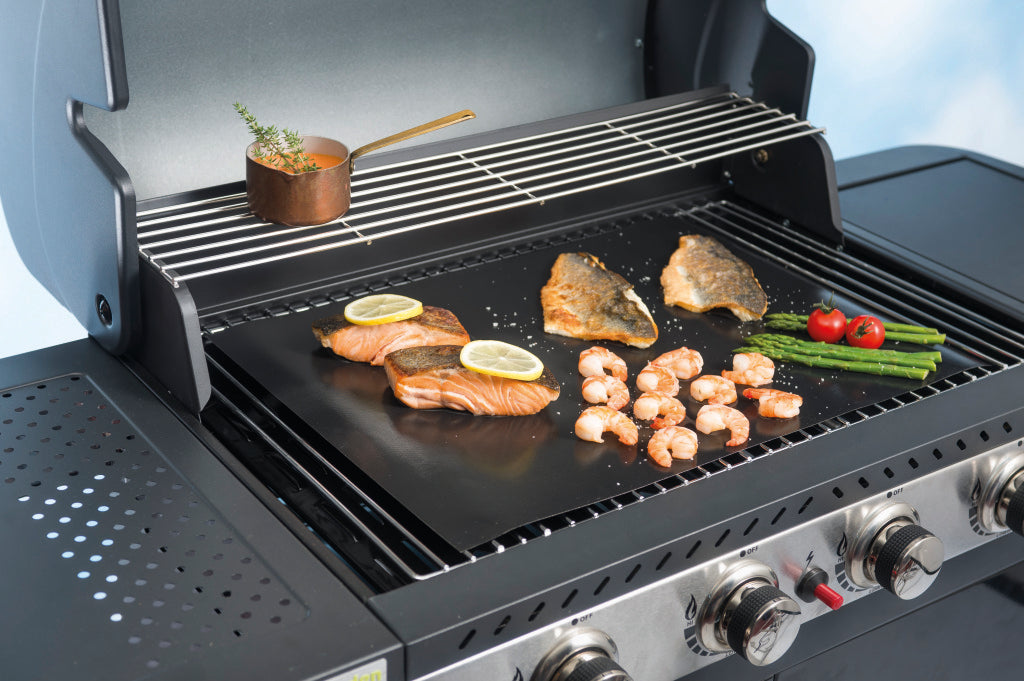 NoStik barbecue grillfolie 40x50cm antikleef zwart