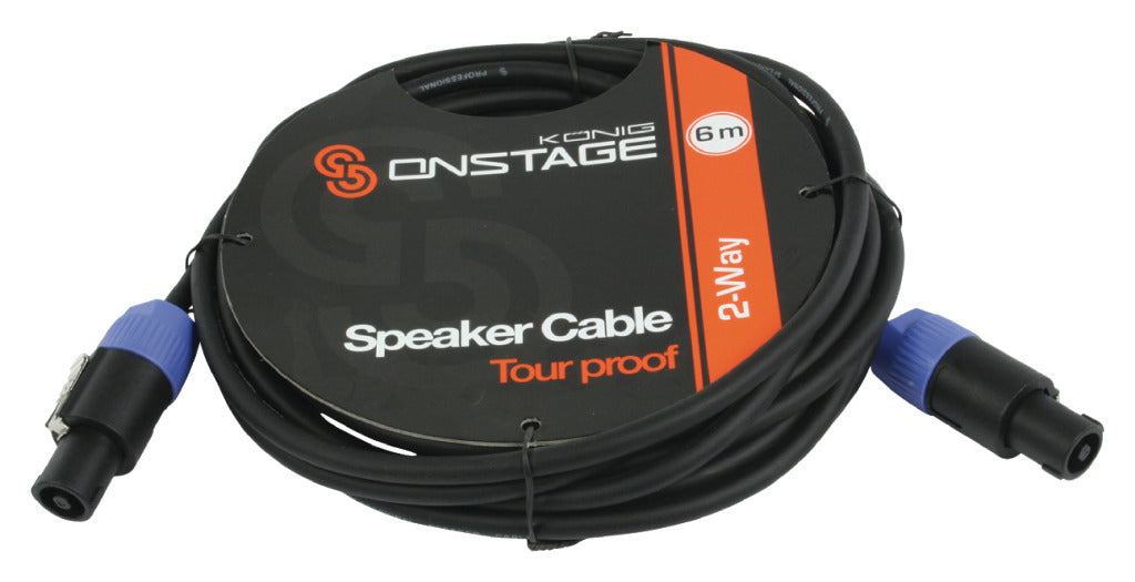 K ouml;nig OnStage König onstage cbss2-6 luidsprekerkabel 2 x 1,50 mm 6,00 m