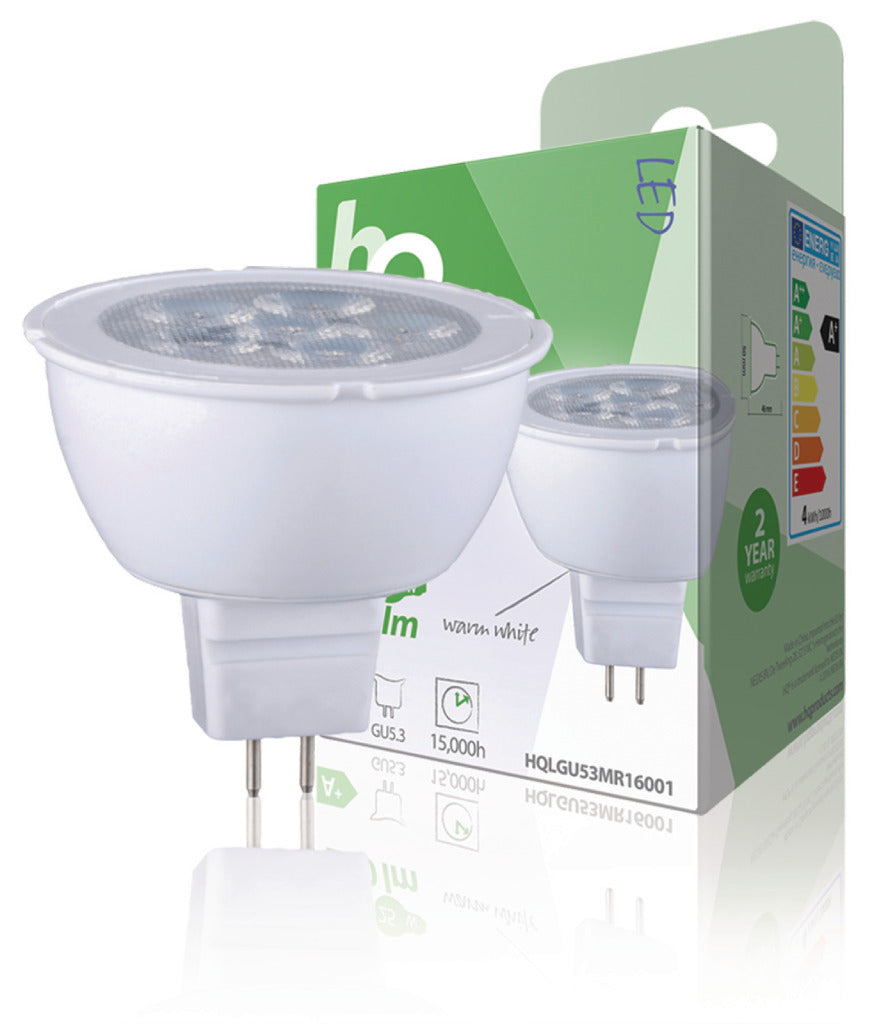 HQ lgu53 mr16001 led-lamp mr16 gu5.3 4w 250 lm 2 700 k