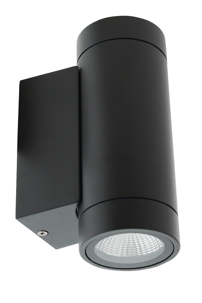 HQ ledwlout01 led wandlamp voor buiten 6 w 190 lm zwart