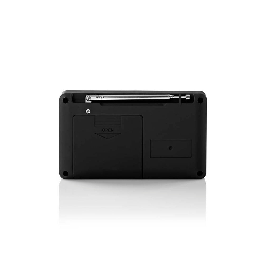 Nedis rdfm2100gy fm-radio 3,6 w usb-poort microsd-kaartsleuf zwart grijs