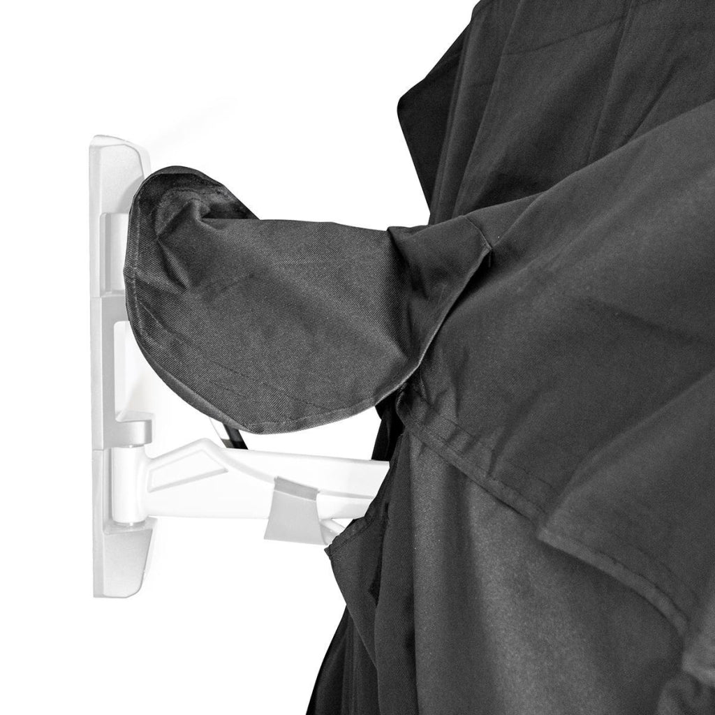 Nedis tvoc4042bk tv-beschermhoes voor buiten 40 - 42 uitstekende kwaliteit oxford-doek apart vak voor afstandsbediening zwart