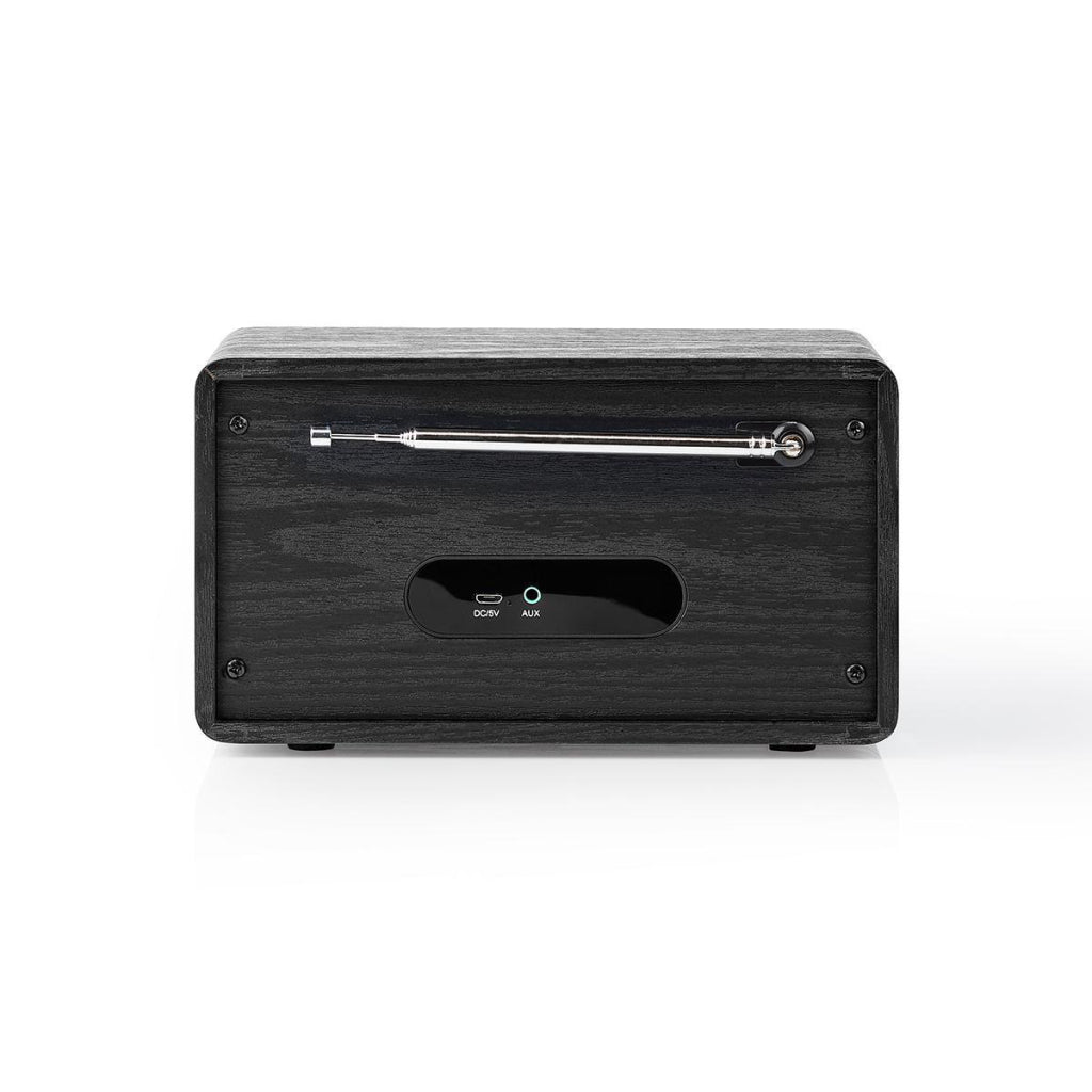 Nedis rddb5110bk dab+ radio 4,5 w fm klok wekkerfunctie zwart