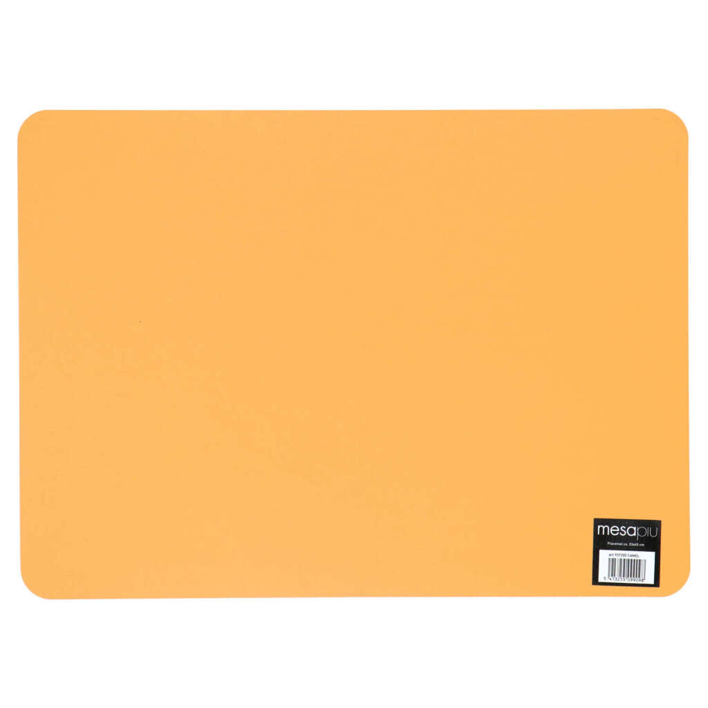 Mesapiu placemat lederlook camel 45x33 cm
