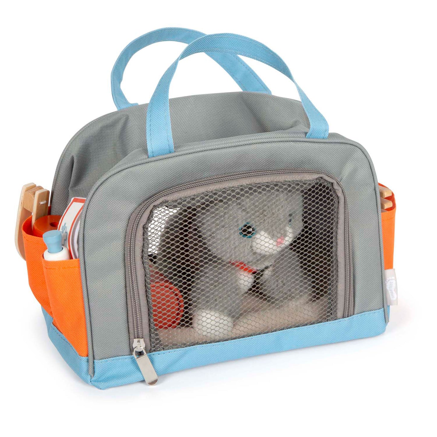Small Foot - knuffel kat met draagtas en verzorgingsset