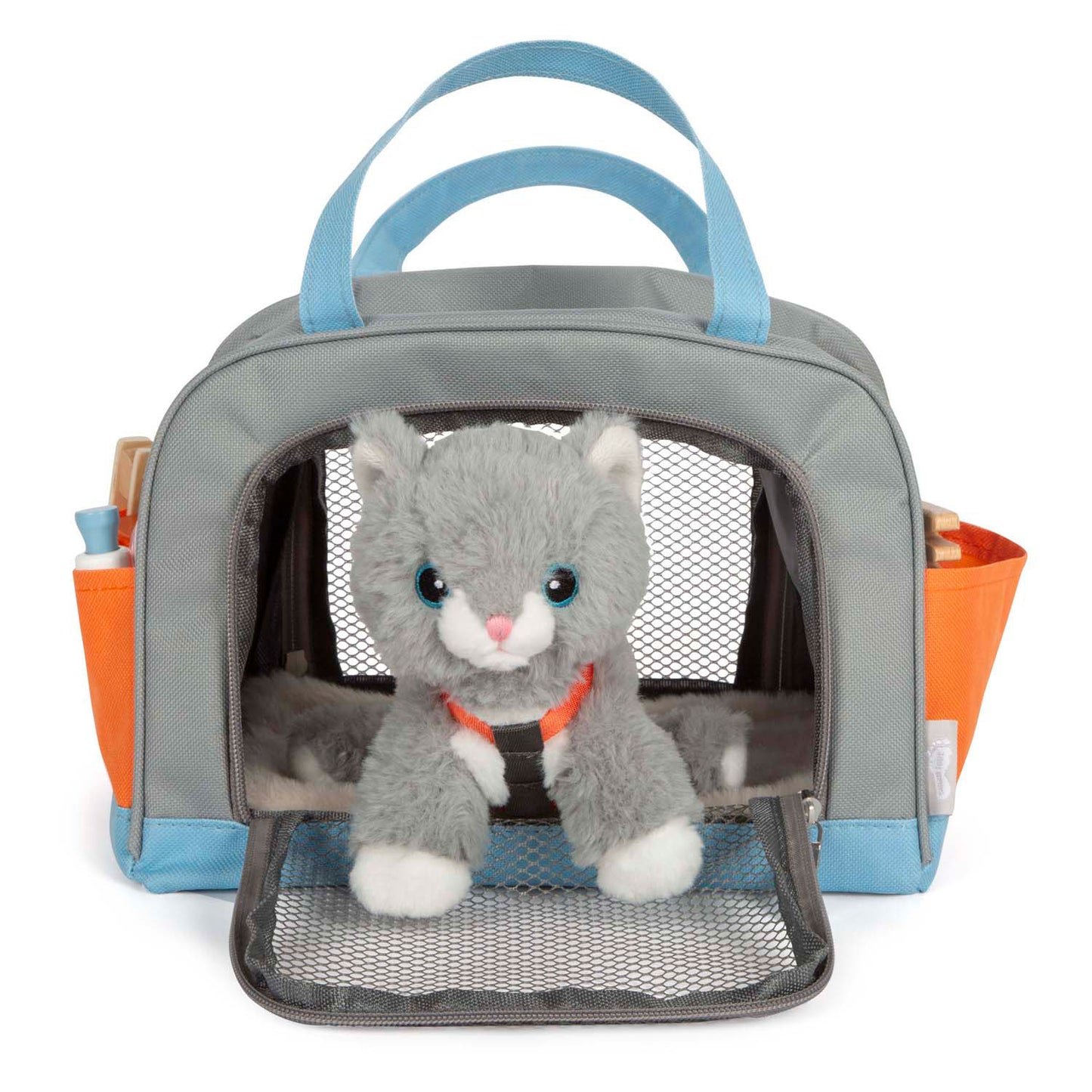 Small Foot - knuffel kat met draagtas en verzorgingsset