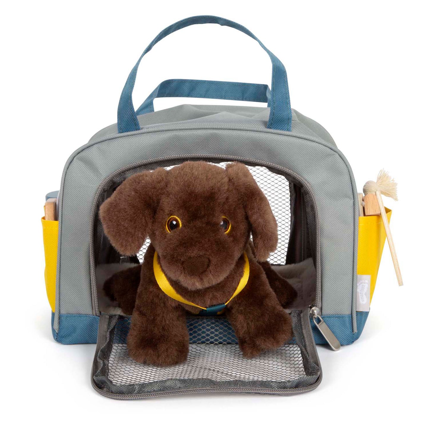 Small Foot - knuffel hond met draagtas en verzorgingsset