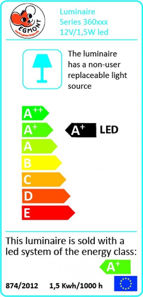 Egmont LED module 12V - 1.5W+houder.