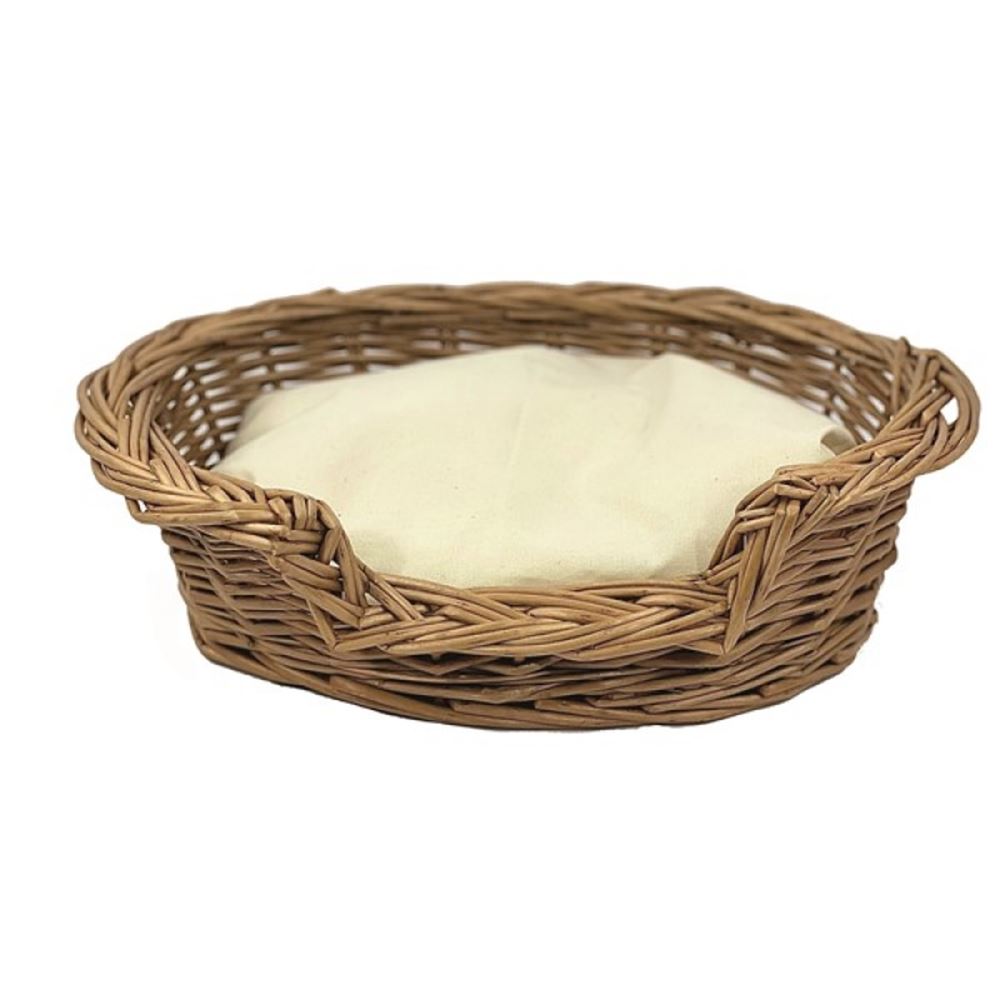 Egmont Hondenmand riet. 32x24x10 cm.