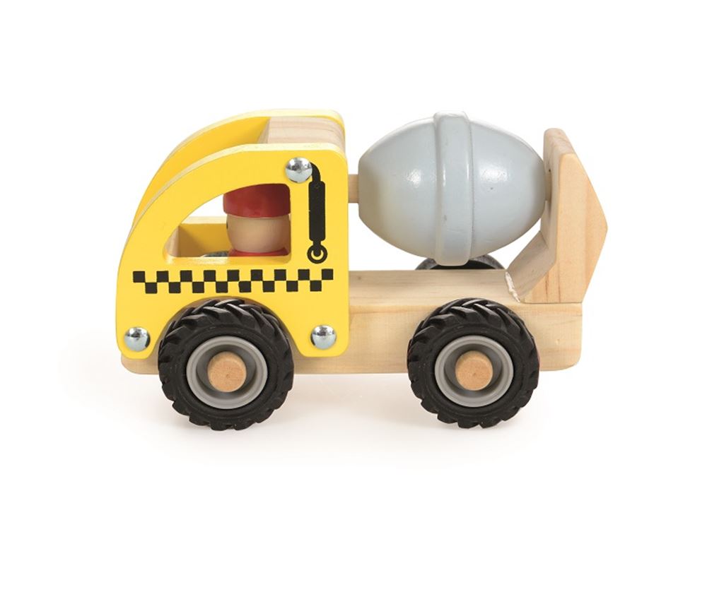 Egmont Cementwagen hout. FSC. 12x7,5x9