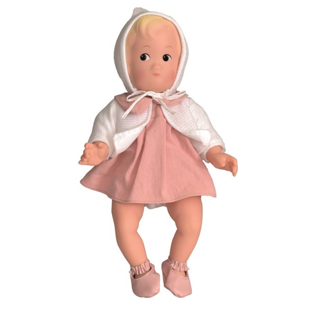 Babypop Susan. 32 cm. Handgeschilderd.1+
