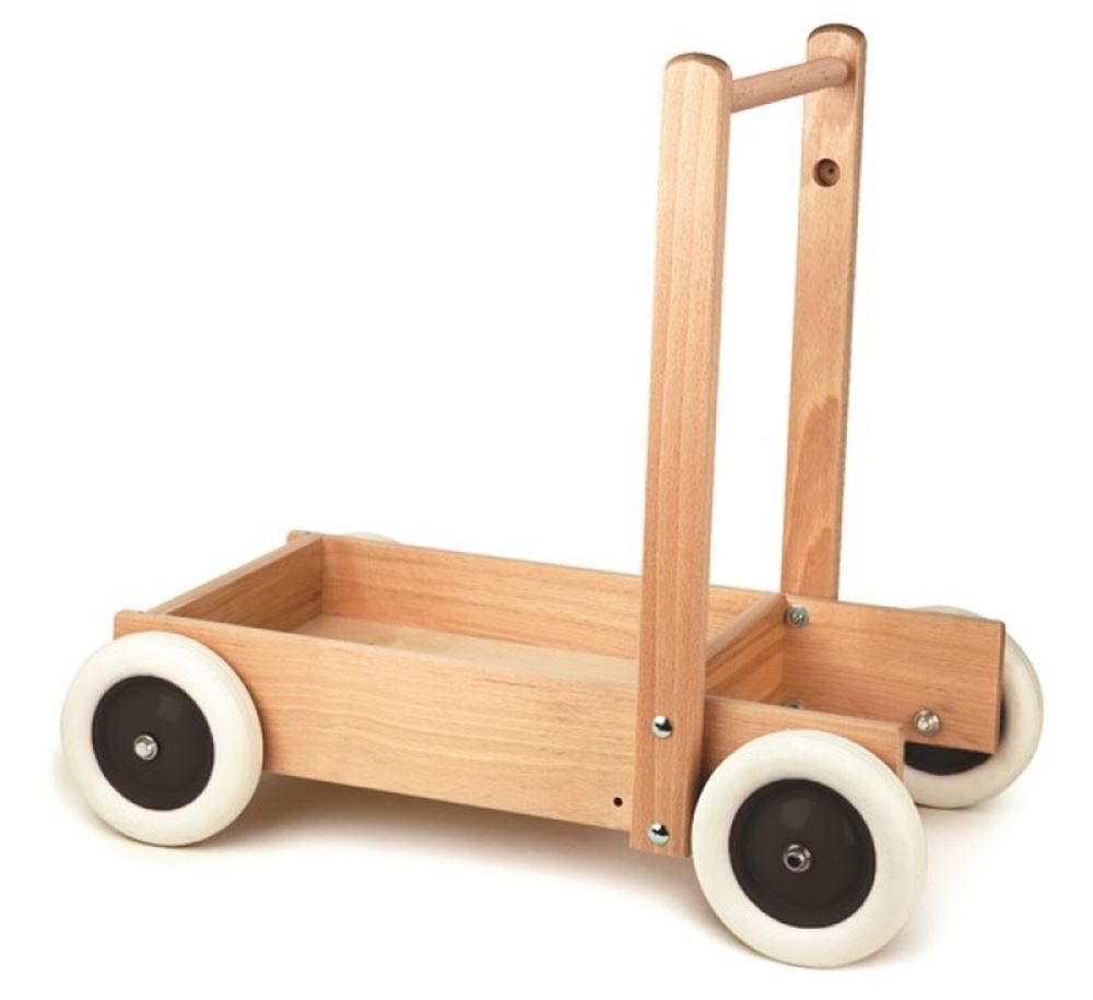 Egmont Houten duwkar. 54x32x50 cm. 1+