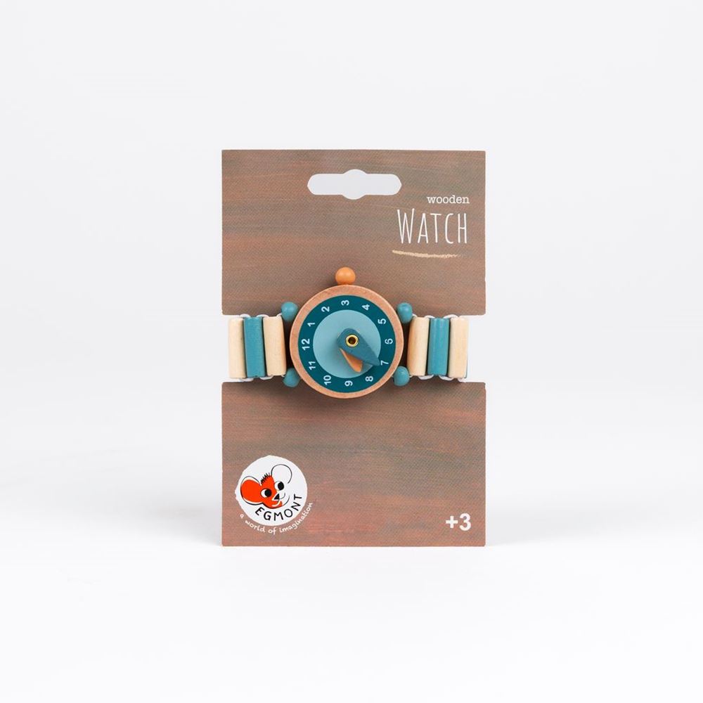 Egmont Horloge hout Jack. 3,5 cm. (6 st)