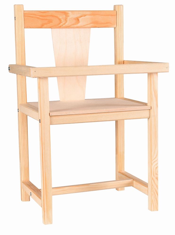 Egmont Poppenstoel hout. 23x18x40 cm. 3+