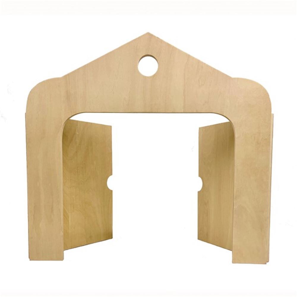 Egmont Houten tafeltheater. 48x25x45 cm.