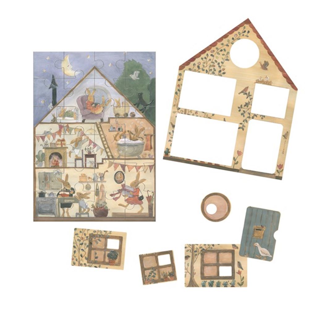 Egmont Puzzel Huis Van Konijn. FSC karto