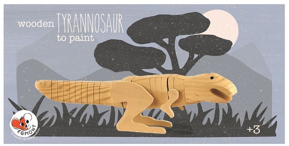 Egmont Houten Tyranosaurus om te verven.
