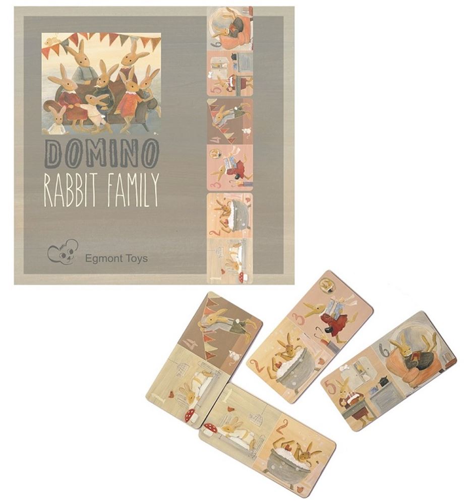 Egmont Domino Familie konijn. FSC karton