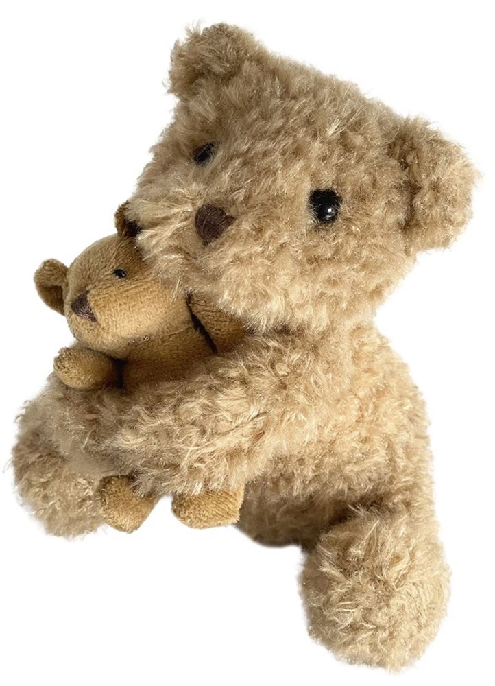 Egmont Knuffel Beer Eustache met baby. 1