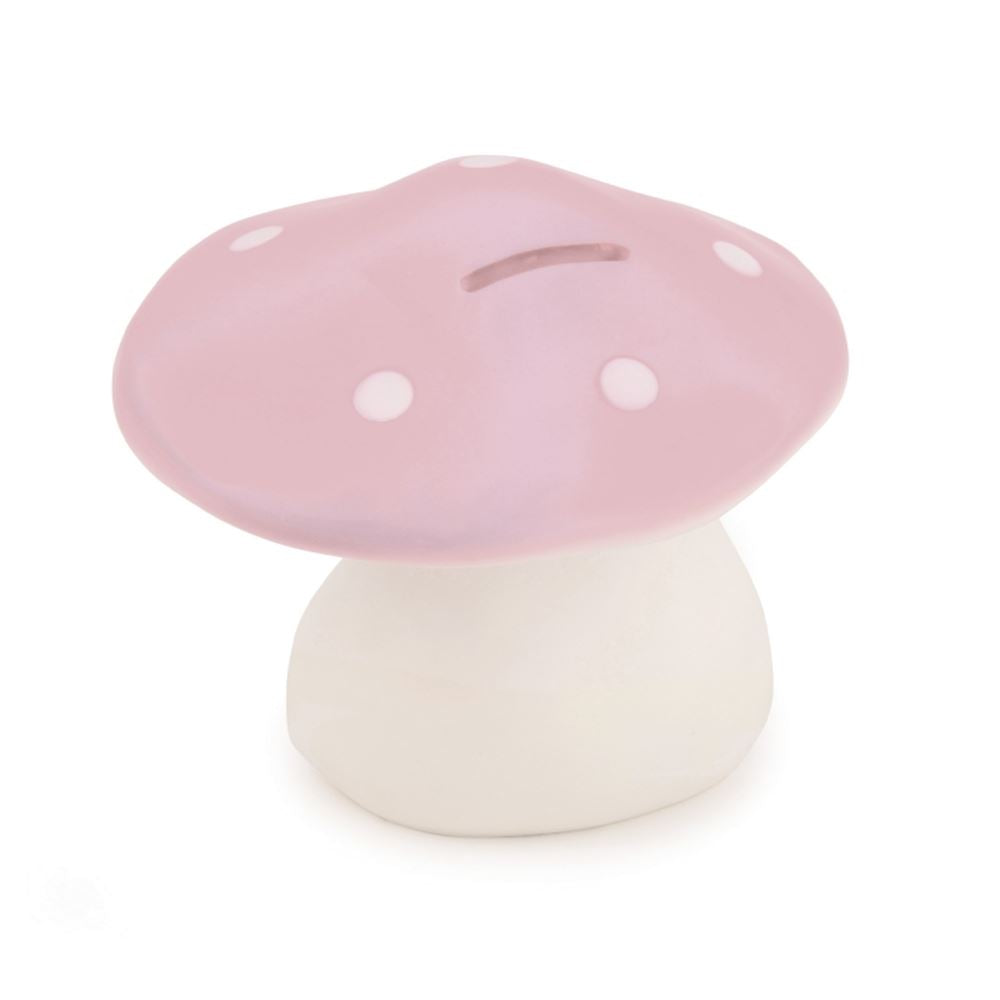 Egmont Spaarpot Paddenstoel Roze. 11 cm.
