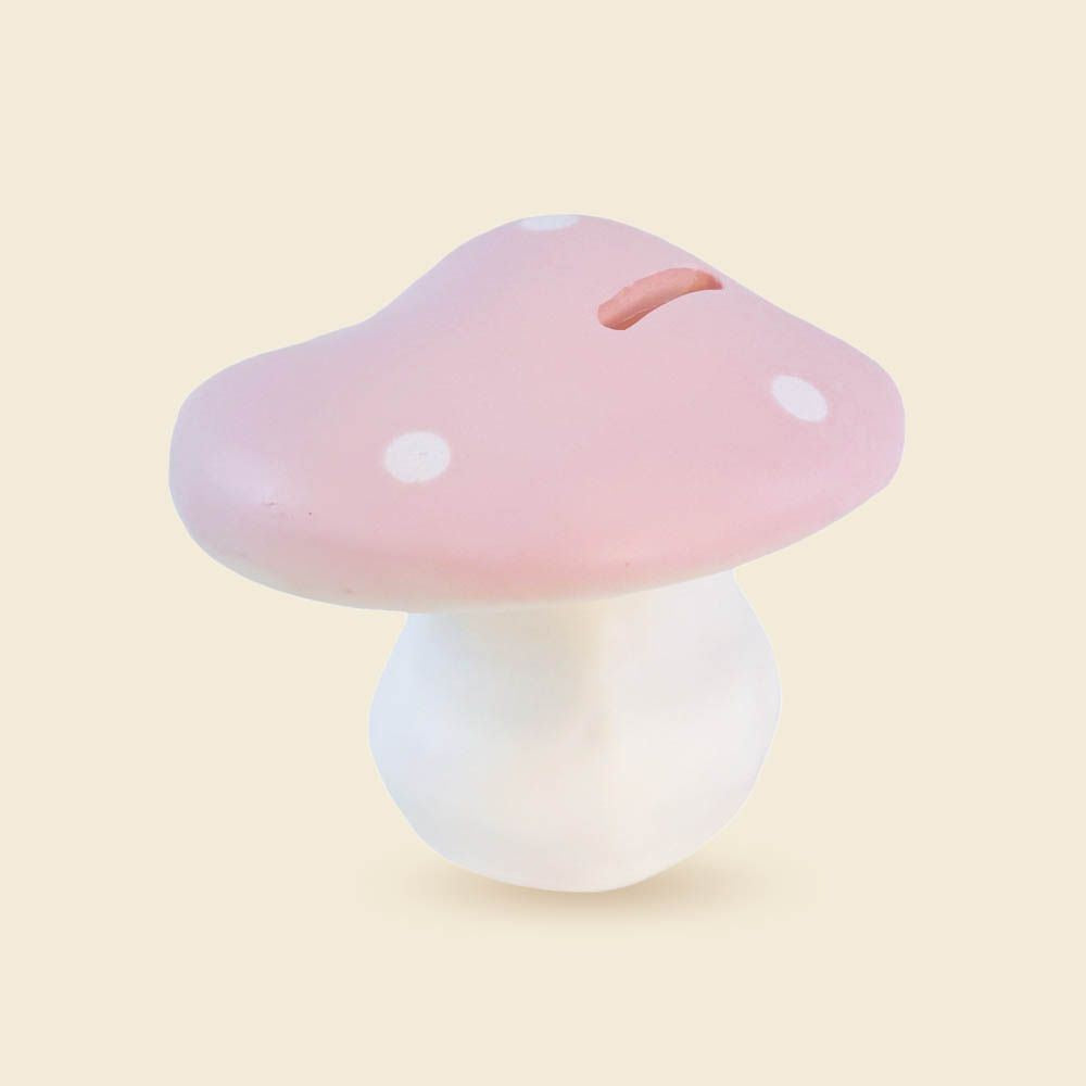 Egmont Spaarpot Paddenstoel Roze. 11 cm.