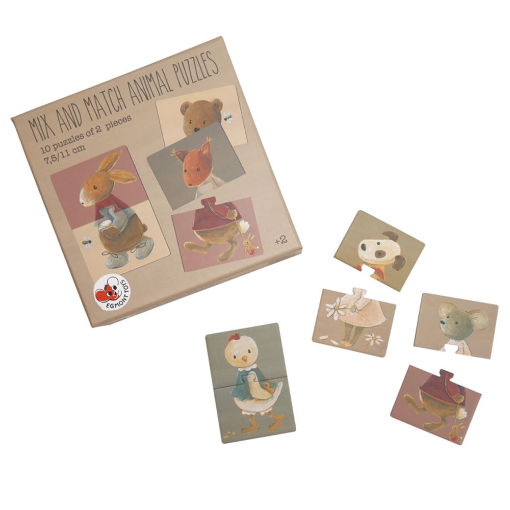 Egmont 10 mix match Dierenpuzzels. FSC