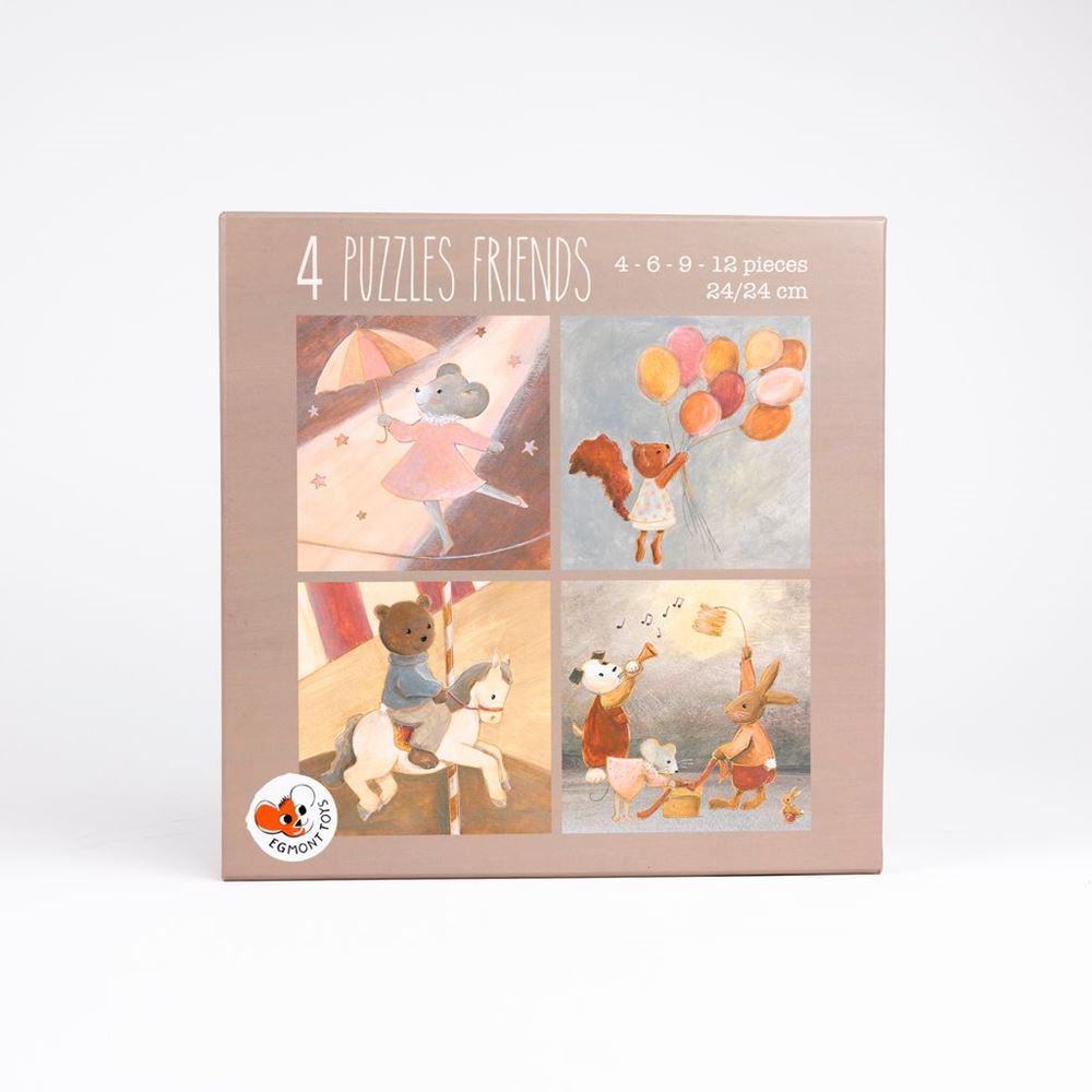 Egmont 4 Puzzels Vrienden. FSC karton. 2