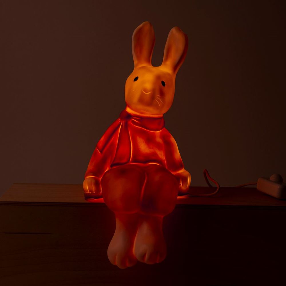 Egmont Lamp Lenny Konijn rood+dimmer. 50