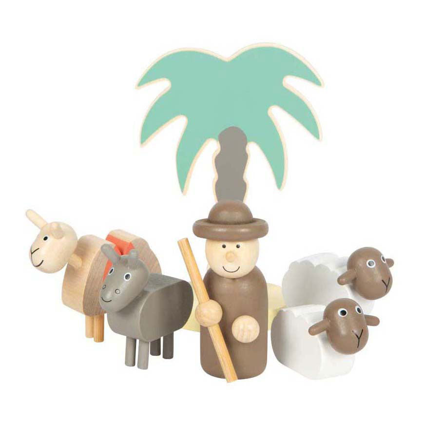 Small Foot - houten kribbe kerstverhaal speelset