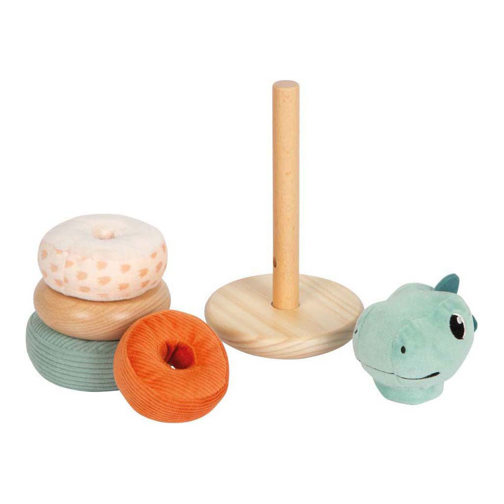 Small Foot - houten stapeltoren dino