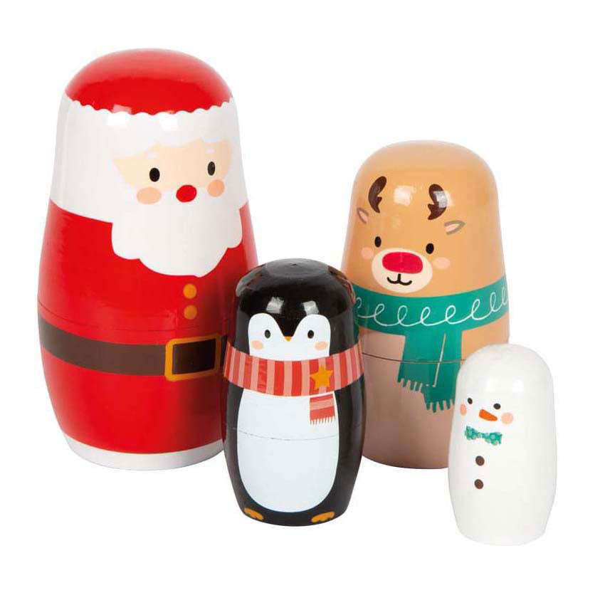 Small Foot - kerstmis matroesjka poppen