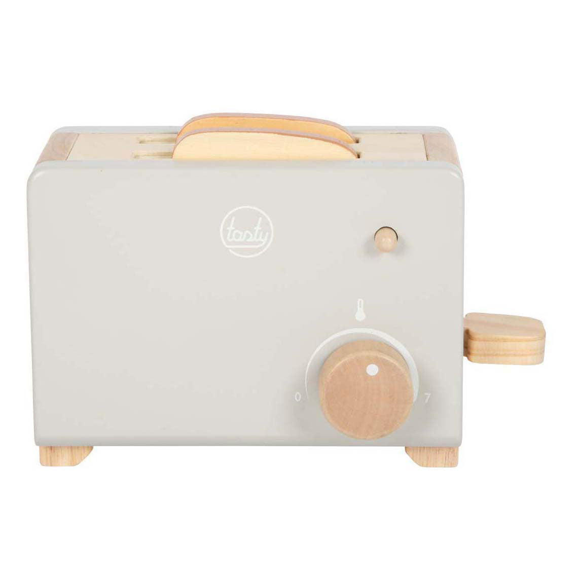 Small Foot - houten broodrooster set grijs tasty