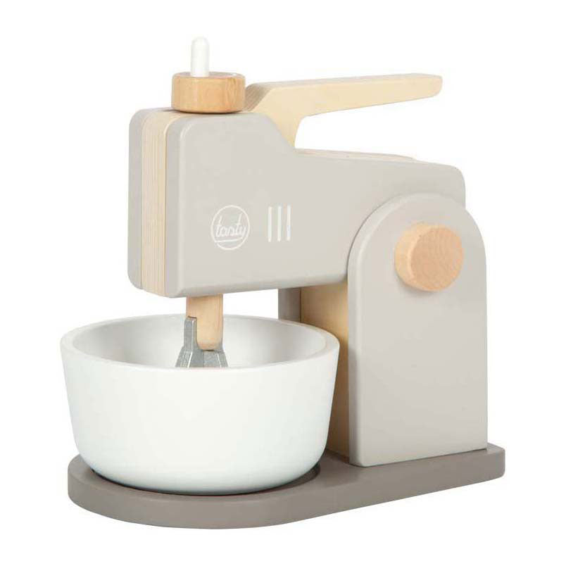 Small Foot - houten mixer speelset grijs tasty