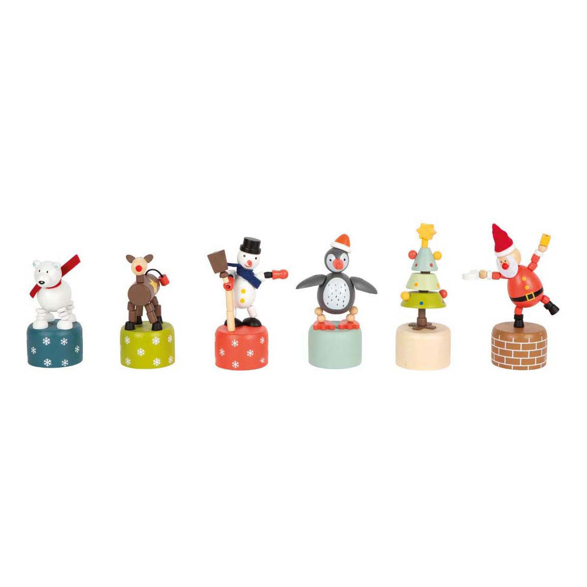 Small Foot - display kerst- en winterdansfiguren, 12st.