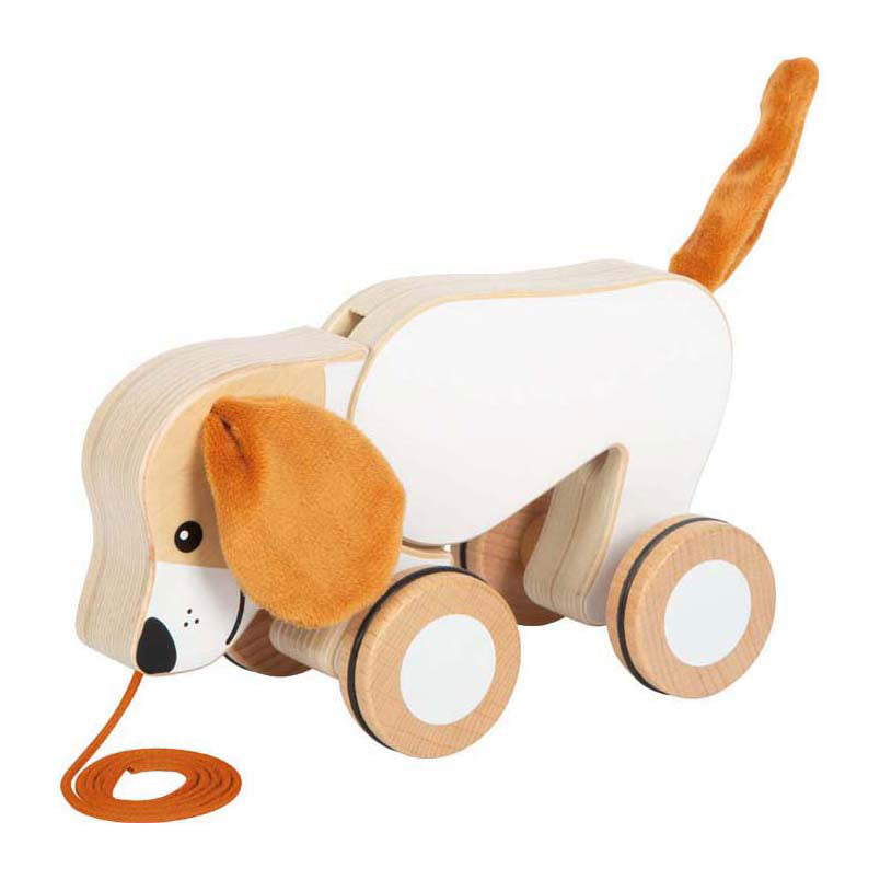 Small Foot - houten trekhond met knisperende oren